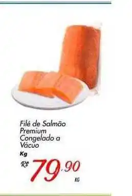 Muffato Filé De Salmão Premium Congelado A Vácuo Kg oferta