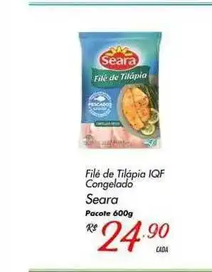Muffato Filé De Tilápia Iqf Congelado Seara Pacote oferta