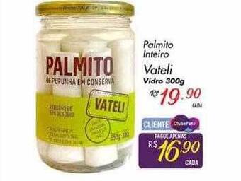 Muffato Palmito Inteiro Vateli Vidro oferta