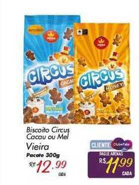 Muffato Biscoito Circus Cacau Ou Mel Vieira oferta
