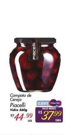 Muffato Compota De Cereja Piacelli Vidro oferta