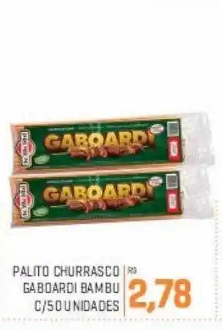 Cidade Supermercados Palito Churrasco Gaboardi Bambu C- 50 oferta