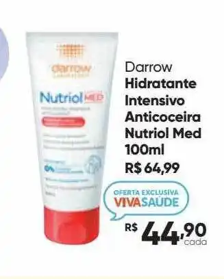 Drogaria São Paulo Darrow Hidratante Intensivo Anticoceira Nutriol Med oferta