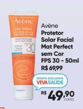 Drogaria São Paulo Avène Protetor Solar Facial Mat Perfect Sem Cor Fps 30 oferta