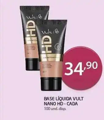 Base Líquida Vult Nano Hd - Cada