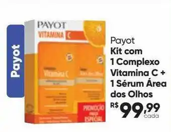Drogaria São Paulo Payot Kit Com 1 Complexo Vitamina C + 1 Sérum área Dos Olhos oferta