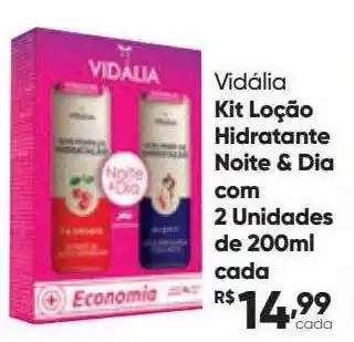 Drogaria São Paulo Vidália Kit Loção Hidratante Noite & Dia Com 2 oferta