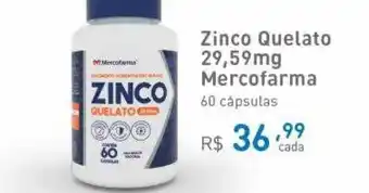 Zinco Quelato 29.59mg Mercofarma