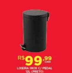 DB Supermercados Lixeira Inox C Pedal oferta