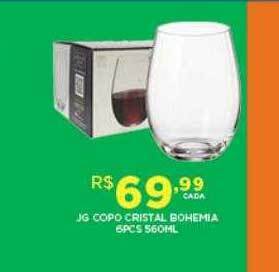 DB Supermercados Jg Copo Cristal Bohemia oferta