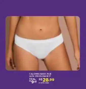 DB Supermercados Calcinha Basic Plie Alta 050002 Base O oferta
