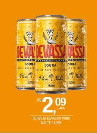 DB Supermercados Cerveja Devassa Puro Malte oferta