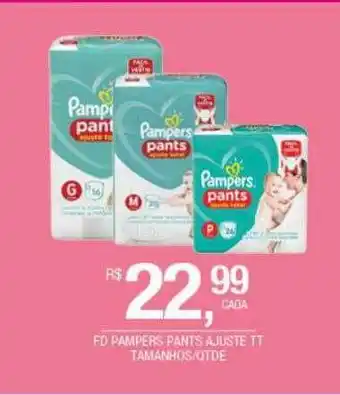DB Supermercados Fd Pampers Pants Ajuste Tt Tamanhos Qtde oferta
