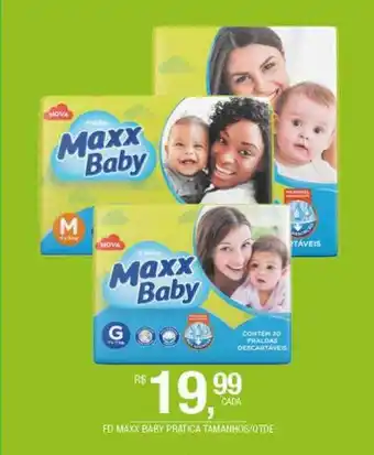 DB Supermercados Fd Maxx Baby Pratica Tamanhos Qtde oferta