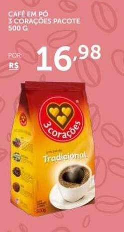 Super Nosso Café Em Pó 3 Corações oferta