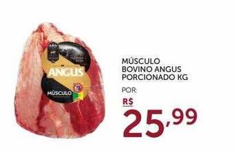 Super Nosso Músculo Bovino Angus Porcionado Kg oferta