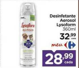 Carrefour Desinfetante Aerosol Lysoform oferta