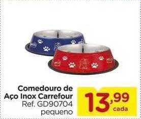 Carrefour Comedouro De Aço Inox Carrefour oferta