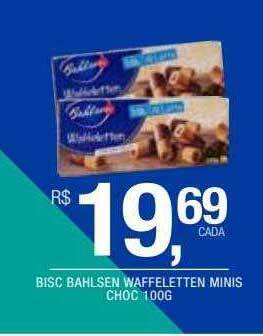 DB Supermercados Bisc Bahlsen Waffeletten Minis Choc oferta