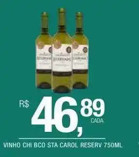 Vinho Chi Bco Sta Carol Reserv