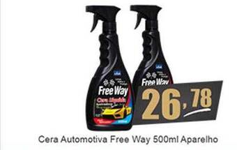 Cera Automotiva Free Way Aparelho