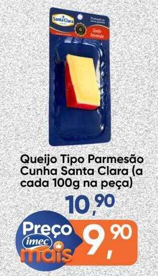 Imec Supermercados Queijo Tipo Parmesão Cunha Santa Clara oferta