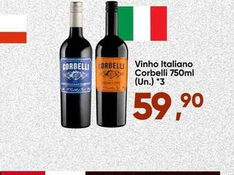 Imec Supermercados Vinho Italiano Corbelli oferta