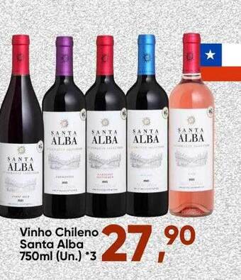 Imec Supermercados Vinho Chileno Santa Alba oferta