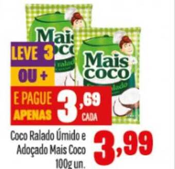 Coco Ralado úmido E Adoçado Mais Coco