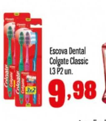 Escova Dental Colgate Classic L3 P2 Un.