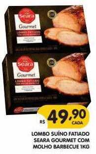 Supermercados Real Lombo Suino Fatiado Seara Gourmet Com Molho Barbecue oferta