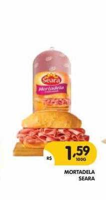 Supermercados Real Mortadela Seara oferta