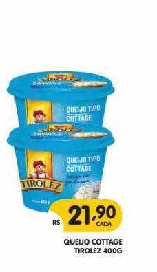 Supermercados Real Queijo Cottage Tirolez oferta