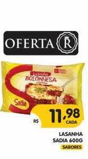 Supermercados Real Lasanha Sadia oferta