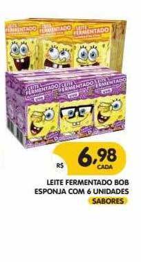 Supermercados Real Leite Fermentado Bob Esponja Com 6 oferta