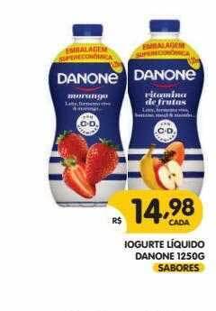 Supermercados Real Iogurte Liquido Danone oferta