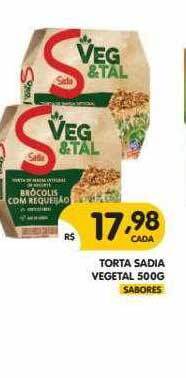 Supermercados Real Torta Sadia Vegetal oferta