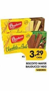 Supermercados Real Biscoito Wafer Bauducco oferta