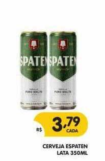 Supermercados Real Cerveja Espaten oferta