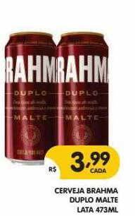 Cerveja Brahma Duplo Malte Lata 473ml