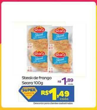 Super Lagoa Steak De Frango Seara oferta