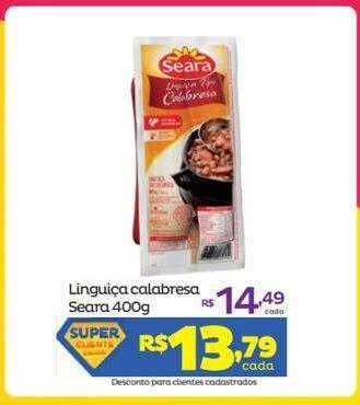 Super Lagoa Linguiça Calabresa Seara oferta