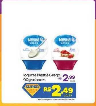 Super Lagoa Iogurte Nestlé Grego Sabores oferta