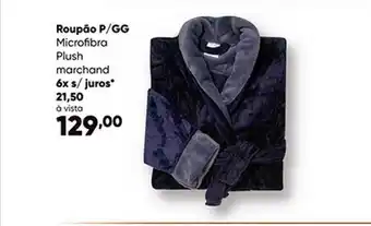 Zaffari Roupão P-gg Microfibra Plush Marchand oferta