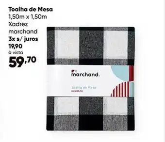 Zaffari Toalha De Mesa Xadrez Marchand oferta