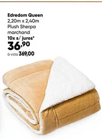 Zaffari Edredom Queen Plush Sherpa Marchand oferta