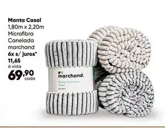 Zaffari Manta Casal Microfibra Canelada Marchand oferta