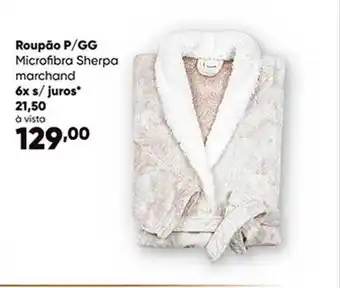 Zaffari Roupão P-gg Microfibra Sherpa Marchand oferta