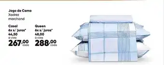 Zaffari Jogo De Cama Xadrez Marchand Casal Queen oferta