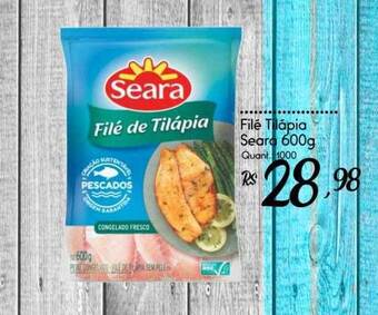 Giassi Supermercados Filé Tilápia Seara oferta